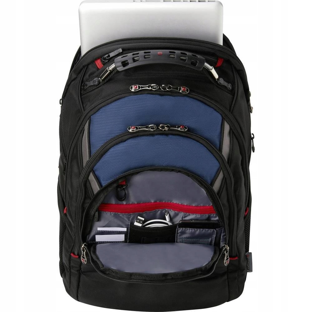 Rucsac laptop Wenger Ibex negru gri albastru 47x37x26cm