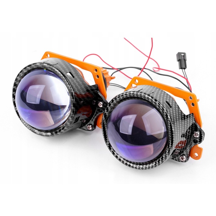 Gamma GRANT 3.0 Carbon fehér Bi-LED autó projektor 138x85x65mm, 2 db-os szett