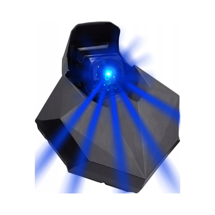 Skaner LED/effektprojektor Light4Me Venom FX Scanner 80W V2, 80W CW dióda, 8 színes gobo, fekete