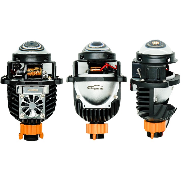 Auto Gamma Grant Nano Bi-LED projektor szett 1.8", fehér, 110x76x45mm