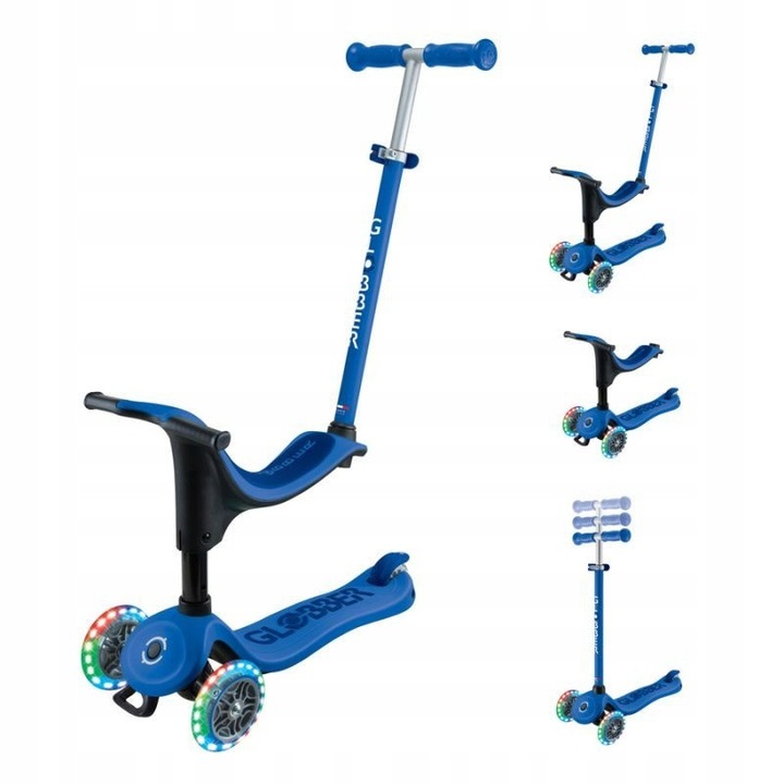 Globber GO-UP SPORTY LIGHTS roller, multifunkcionális, LED, 57.5x28x77.5cm