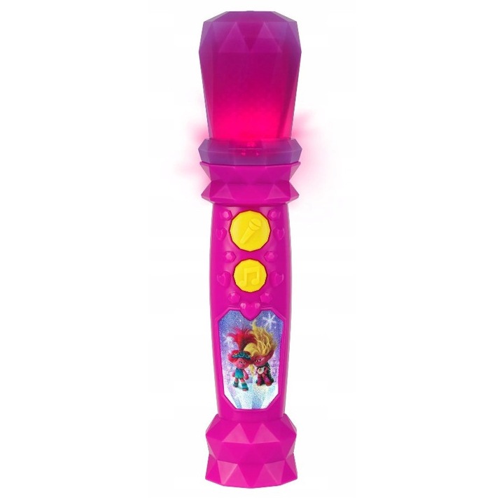 eKids Trolls 3 Karaoke mikrofon fényeffektusokkal 21x5cm