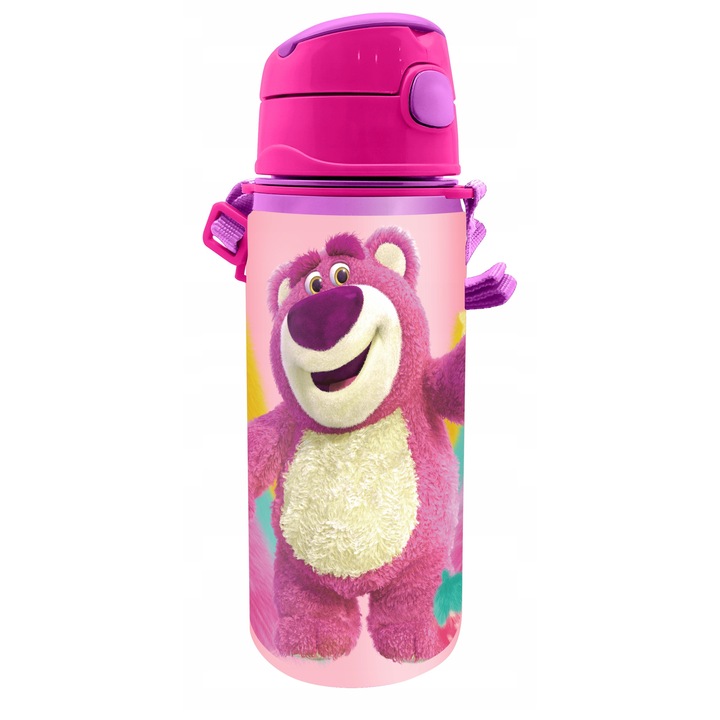 Bidon aluminiu Kids Euroswan 600ml albastru 22.5x7x7cm