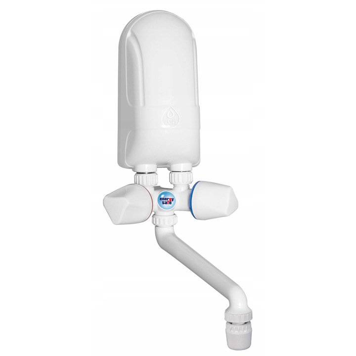 Dafi elektromos vízmelegítő 3,7 kW fehér 30x15x22cm csapteleppel és Easy Clean perlátorral