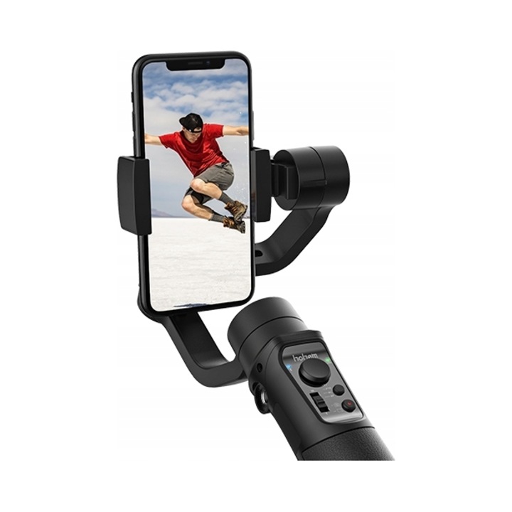 Hohem iSteady Mobile+ 3-tengelyes gimbal stabilizátor, 600°, fekete, 470g