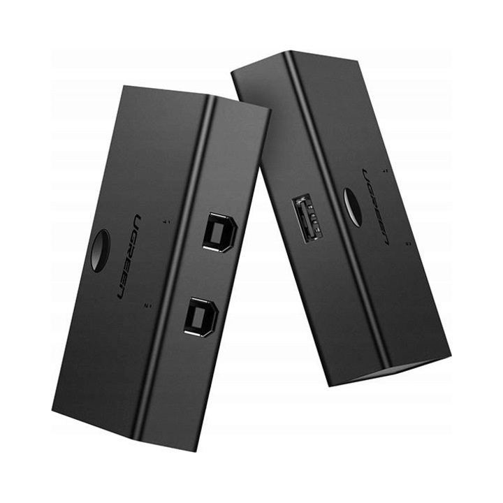 KVM kapcsoló Ugreen 2x USB-B 1x USB-A fekete