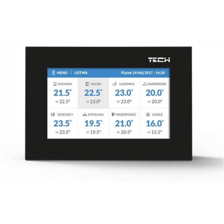 Regulátor vezeték nélküli kamera Tech ST-16S WiFi fekete 16 zóna 230V