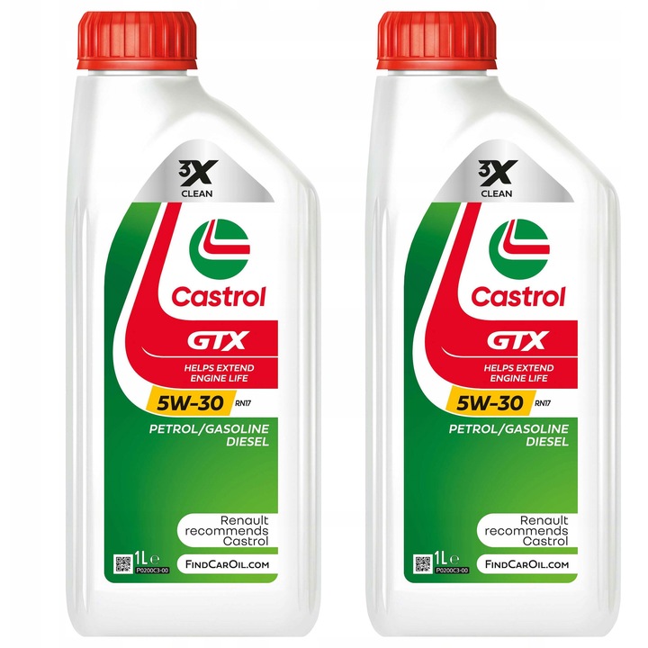 Castrol GTX 5W-30 RN17 motorolaj 1L+1L