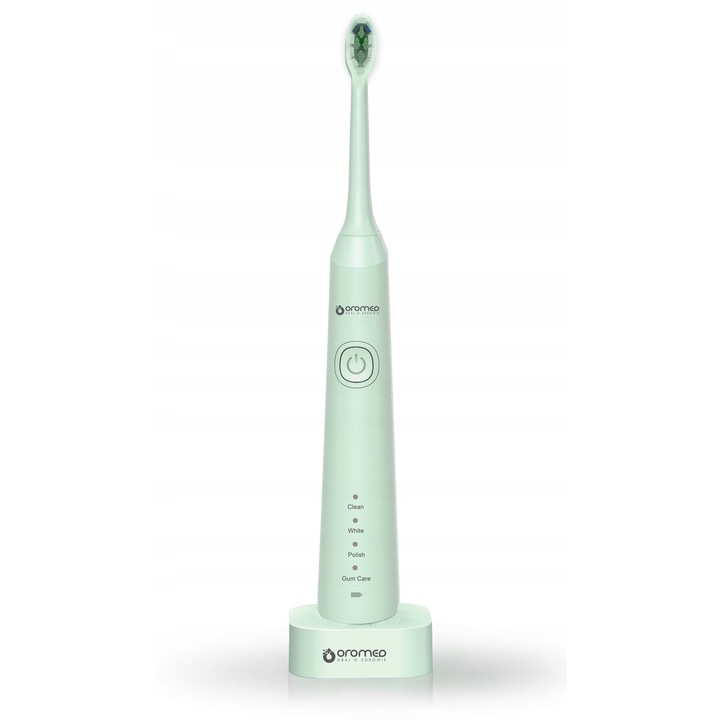 Звукова четка за зъби Oromed Sonic Professional, 4 режима, зелена, 2 глави, 90 дни автономност