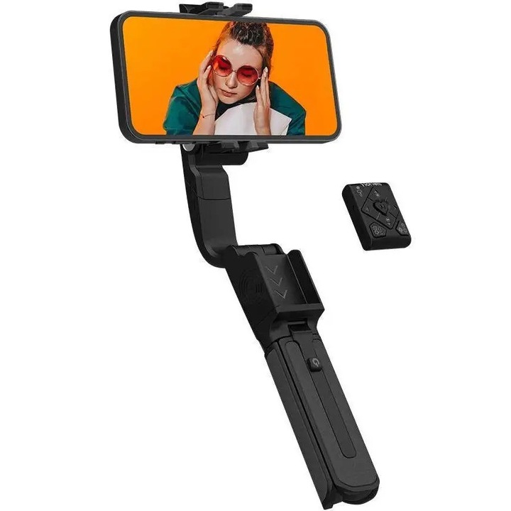 Hohem iSteady Q Gimbal stabilizátor 1-tengelyes kompakt fekete 140x54x36mm 190g