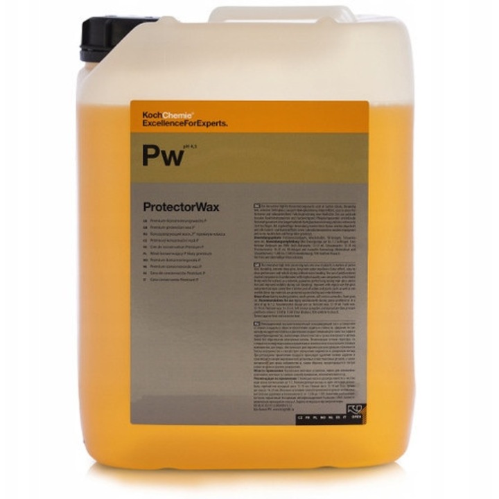 Автомобилна вакса Koch-Chemie ProtectorWax 10L защита, блясък, многоцветна