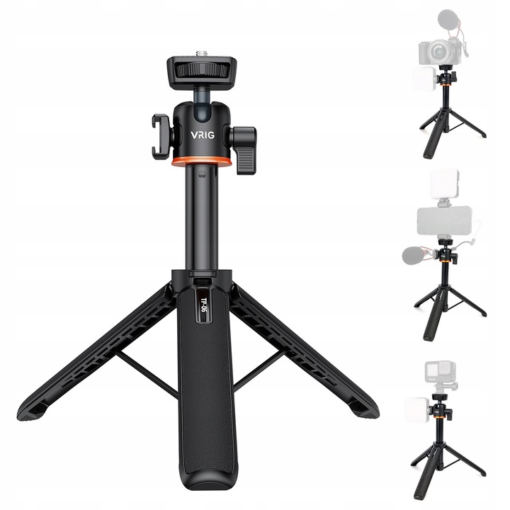 Статив VRIG TP-06 многофункционален черен 32,5x132см