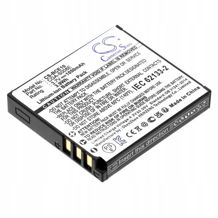 Baterie Li-ion Cameron Sino 1050mAh negru 40.6x36.26x7.1mm