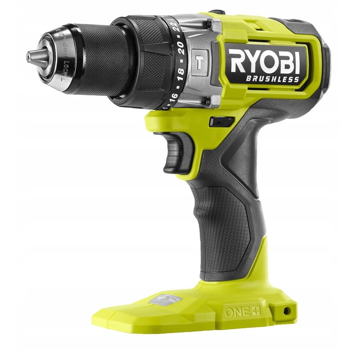 Ryobi RPD18BL2-0 ütvefúró, kefe nélküli, 18V, 95Nm, 13mm, 1.3kg
