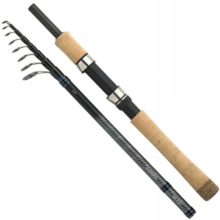 Shimano STC Mini Tele horgászbot, 1.80m, 7-21g, kék, 32cm szállítási hossz