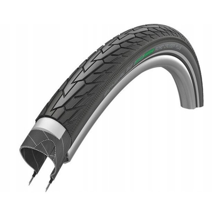 Kerékpár gumiabroncs Schwalbe Road Cruiser Plus, 28x1.40, fekete reflex, defektálló