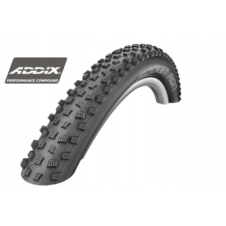 Schwalbe Rocket Ron kerékpár gumiabroncs 27.5x2.25 fekete 670g