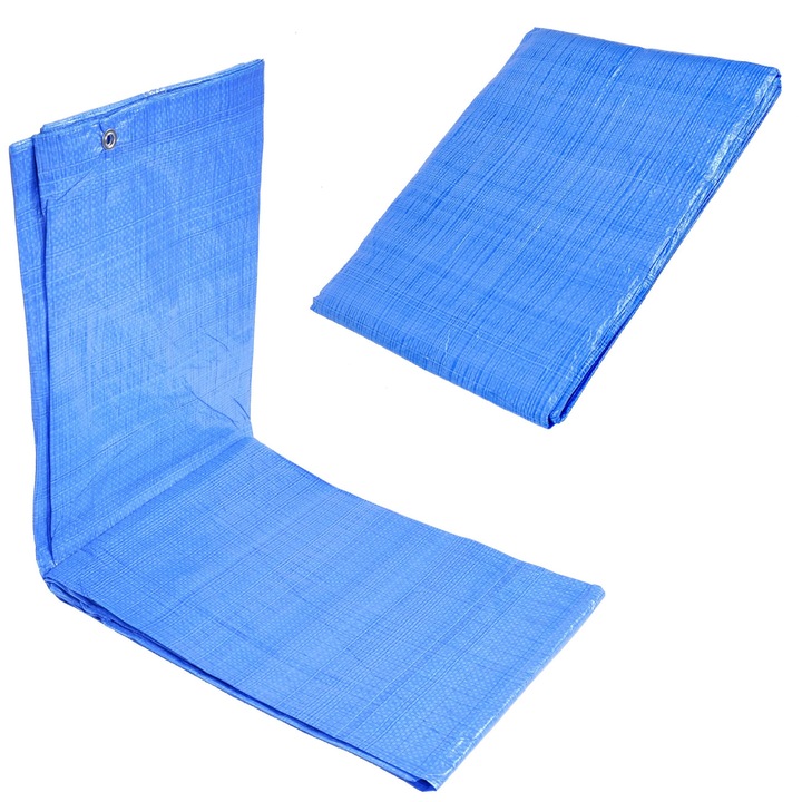 Geko ponyva 8x12m kék 75g/m2 vízálló