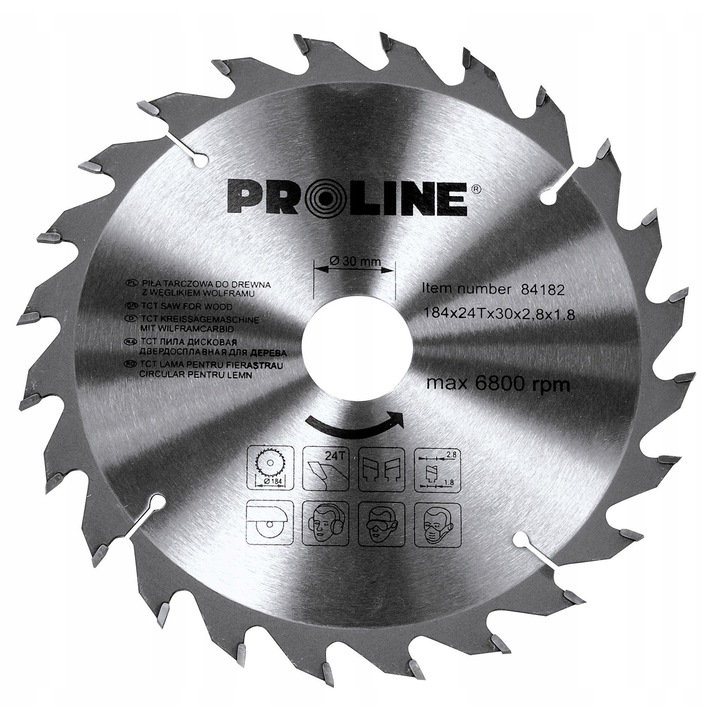 Proline körfűrészlap fa 400x30x2.5mm 60 fog