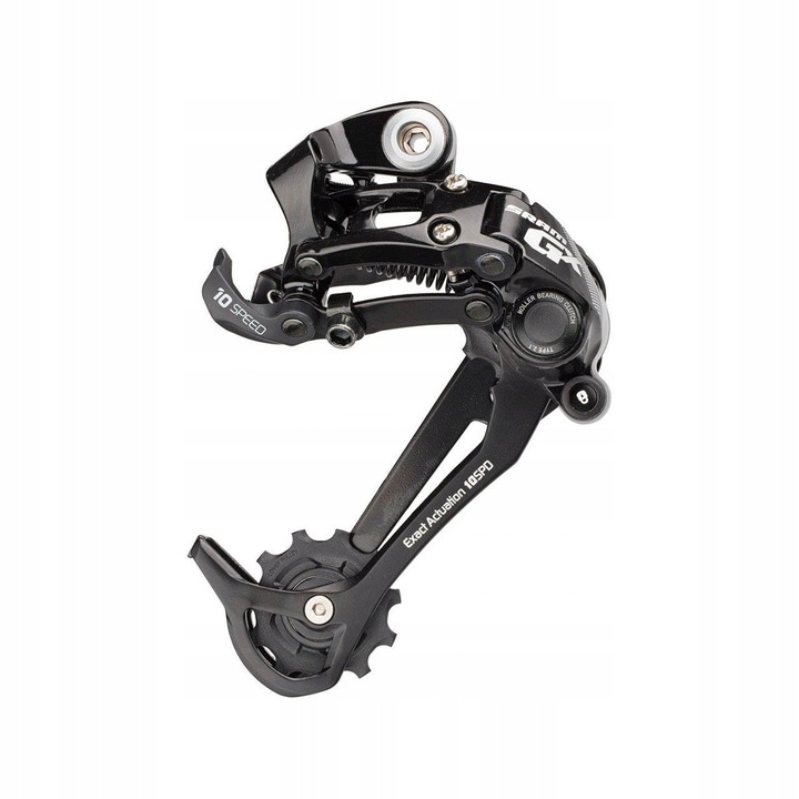 Sram GX 2x10 hátsó váltó, alumínium, fekete, 302g, közepes