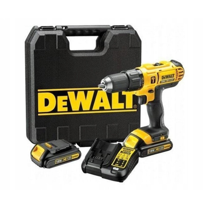 DeWalt XR Li-Ion 18V fúró-csavarozó, 2 sebesség, LED, 13mm, 1.3Ah