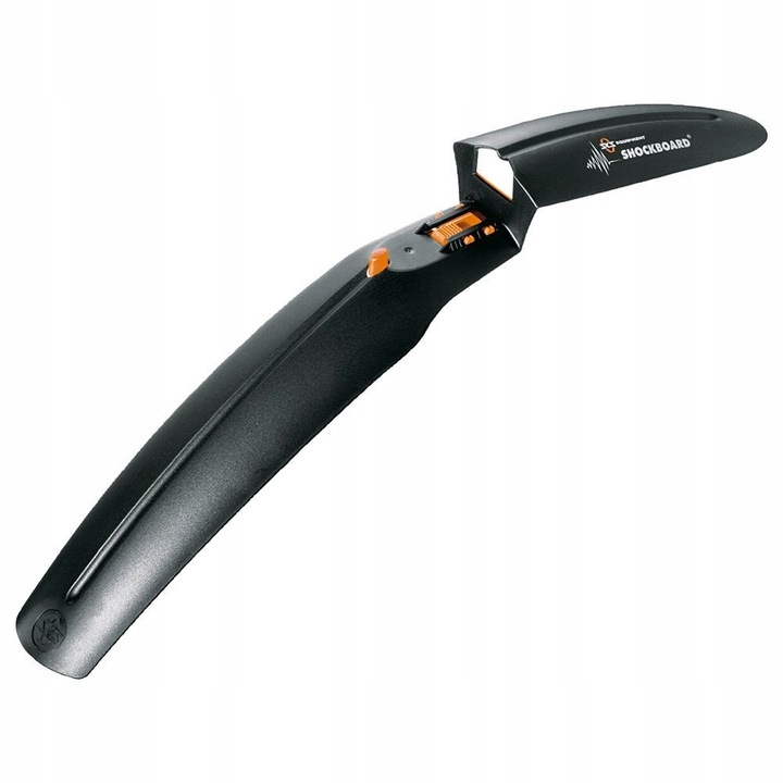 SKS Shockboard 26" első sárvédő, fekete, 60x7-8cm, könnyű