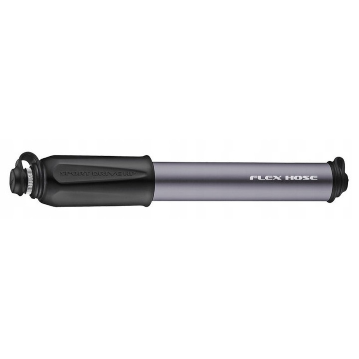 Lezyne Sport Drive HP kerékpárpumpa, nagynyomású, grafit, 170mm