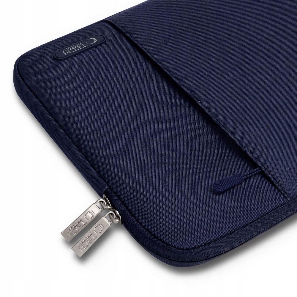 Husa laptop Tech-Protect Sleevy, albastru inchis, 36x26.5x2cm, 13-14 inch