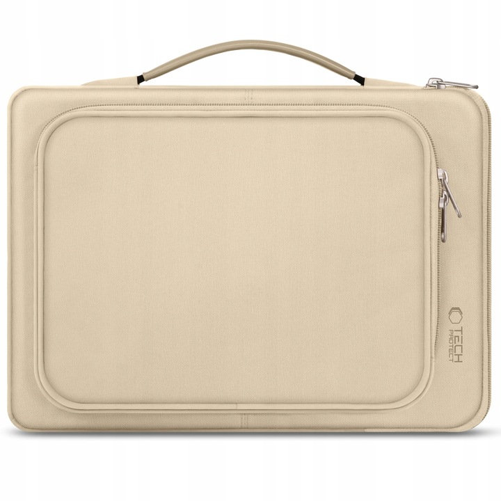 Geanta laptop Tech-Protect Basic Bag 13-14 inch bej desert 33x23x3cm