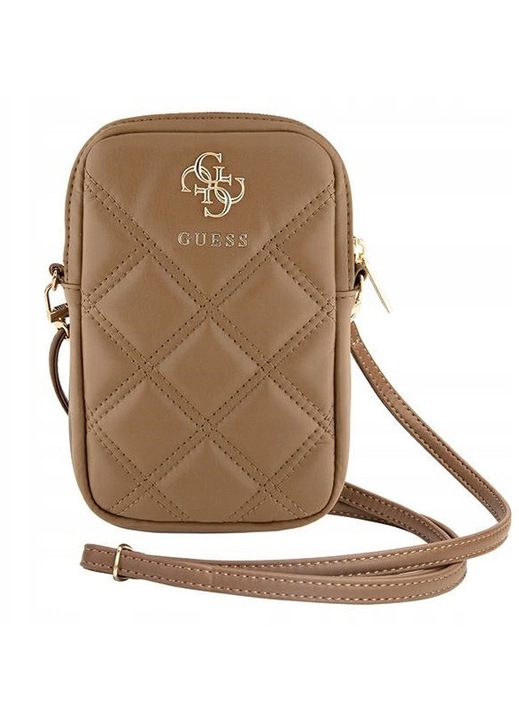 Guess Zip Steppelt 4G táska barna műbőr 19x12x3,8cm állítható