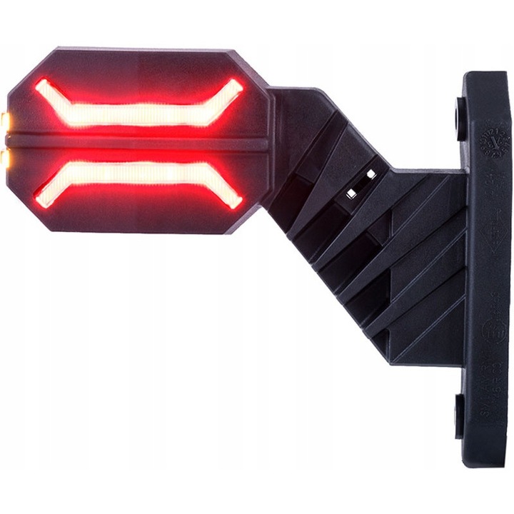 Horpol LD 3063 LED helyzetjelző lámpa szett 2 darab fehér piros narancssárga 109x135x50mm