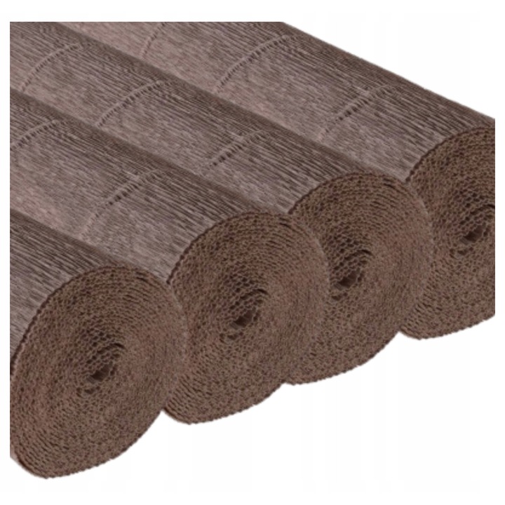 Krepp papír Cartotecnica Rossi barna 50x250cm 180g