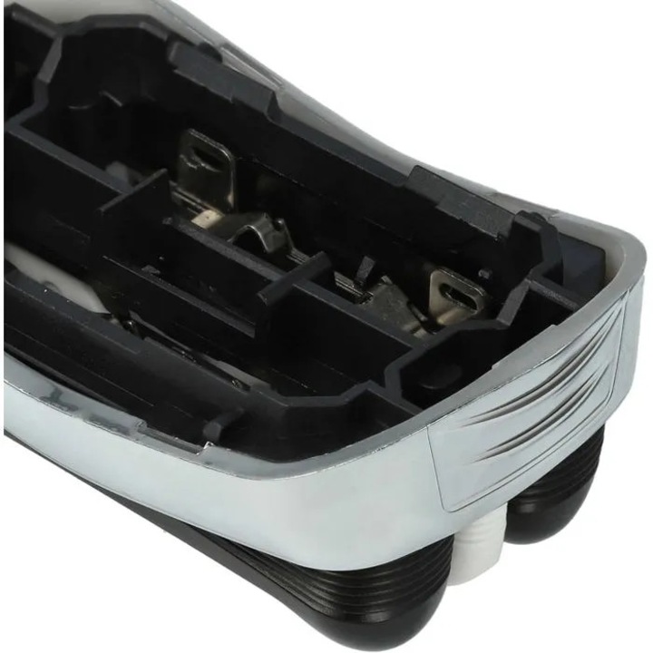 Cap de inlocuire pentru aparat de ras electric, piesa de schimb compatibila cu Braun 300/310/320/330/340/350/350CC/360/370, grila de protectie pentru piele, inalta calitate, argintiu, 1 buc