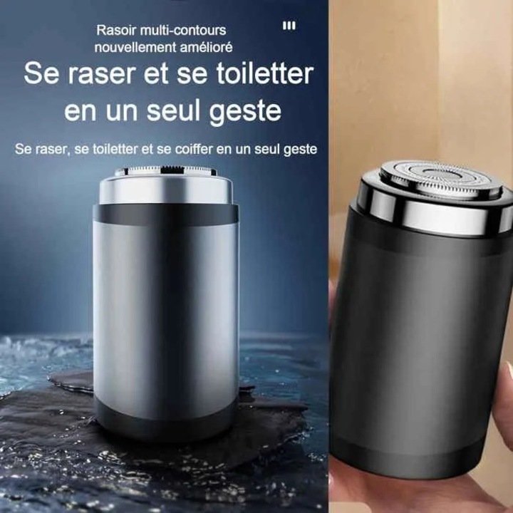 Rasoir electric mini 2W, lama inox, negru, 40x40x71mm, IPX6, 300mAh, incarcare Type-C