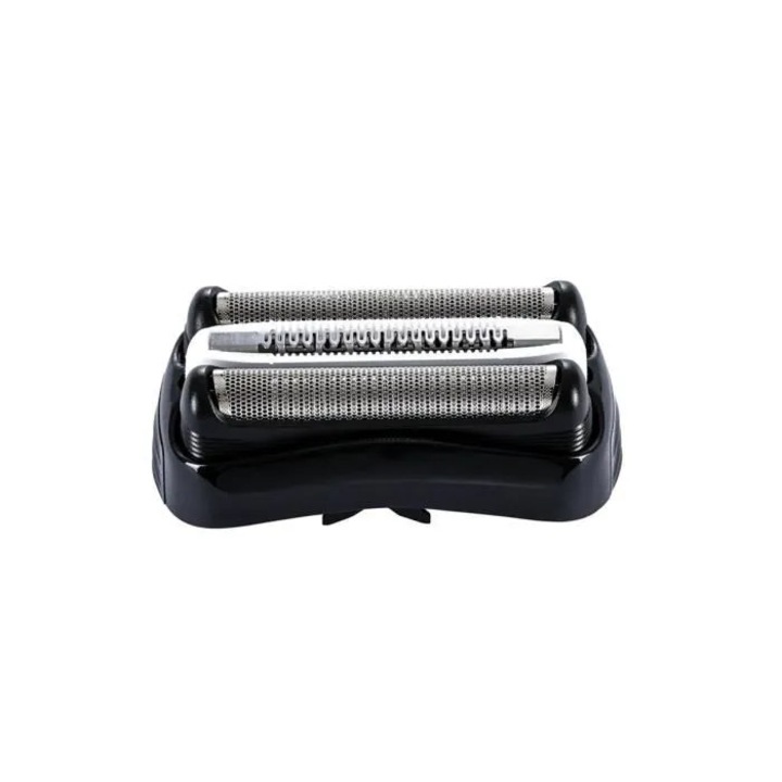 Cap de schimb (rezerva) pentru aparat de ras electric, Compatibil cu Braun 3000S/3010S/3020S/3030S/3040S/3050CC/3070CC/3080S/3090CC/320, Set folie si lama, Negru, 1 buc