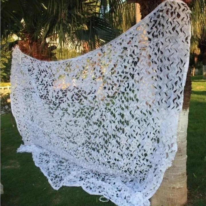 Álcaháló, téglalap alakú, 3x3m, fehér, tartós, napvédelem