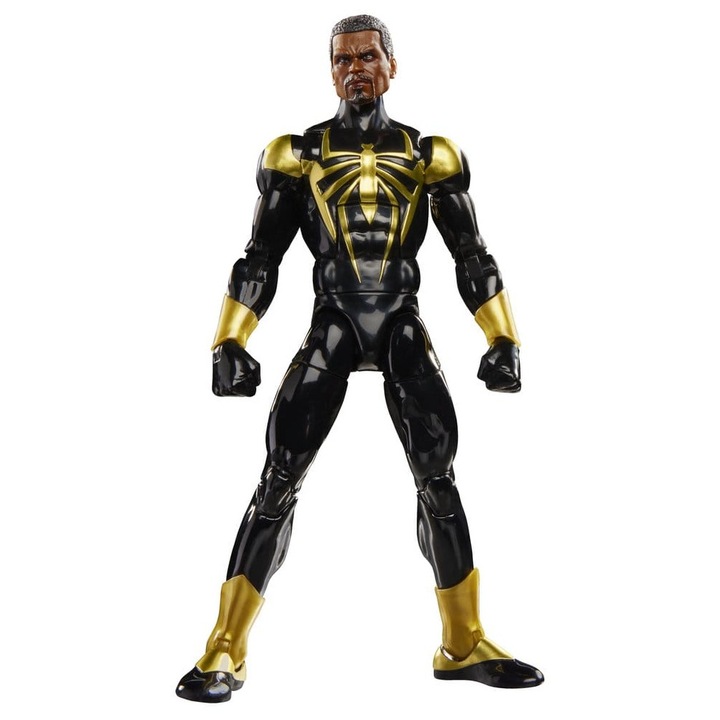 HASBRO Marvel Legends Iron Spider (Aaron Davis) figura/akciófigura, mozgatható, gyűjtői, 15 cm, fekete/arany, 1 db