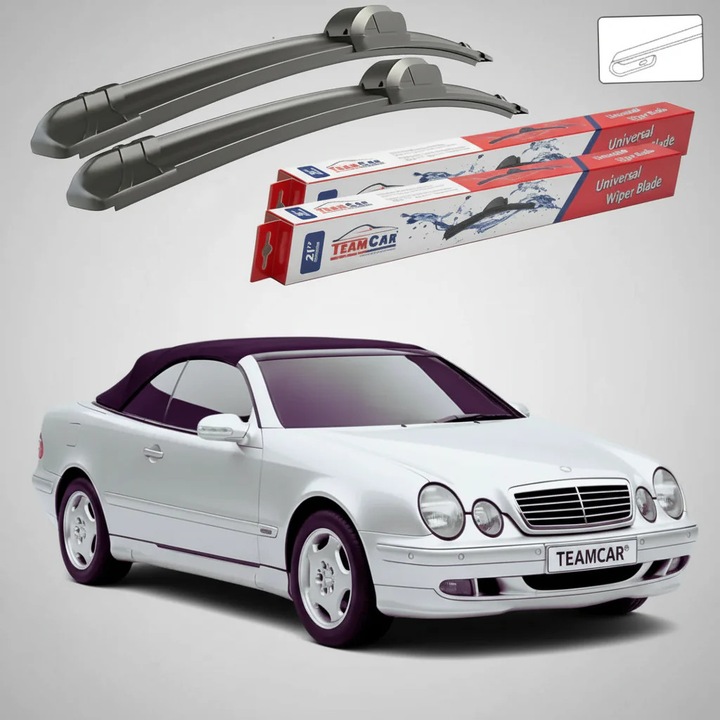Stergatoare Mercedes-Benz CLK Cabriolet A208 1998-2002, Set Fata Flat – TeamCar®
