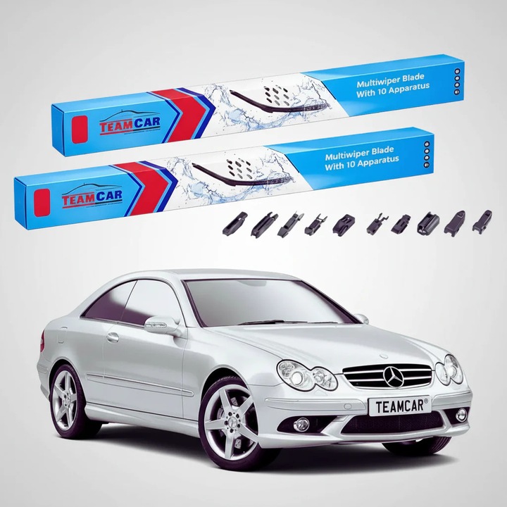 Stergatoare Mercedes-Benz CLK Coupé C209 2002-2009, Set Fata Flat – TeamCar®