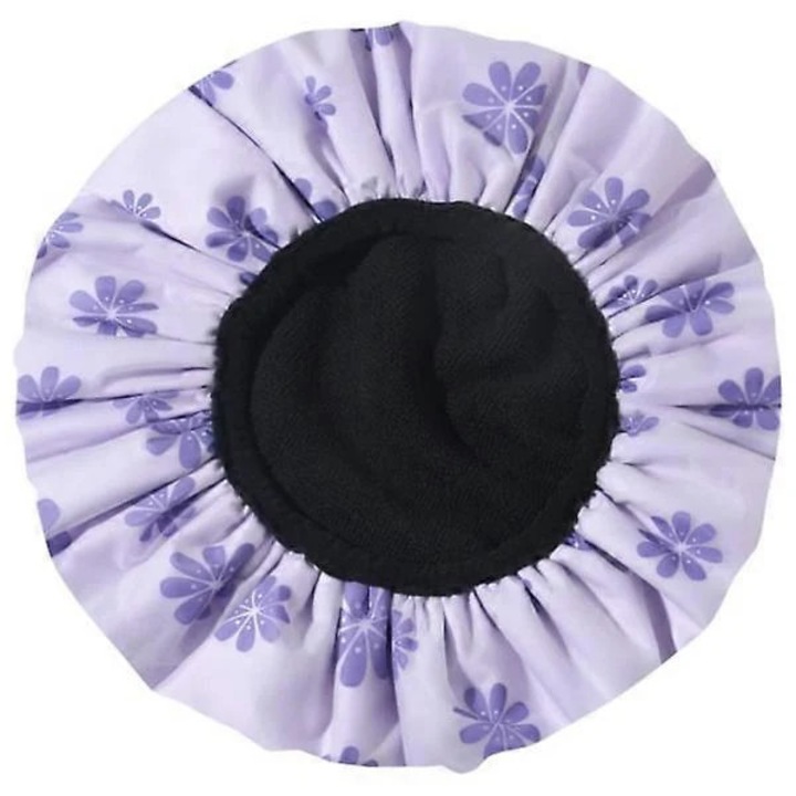 Casca de inot, material PEVA si textil, culoare albastru, marime unica