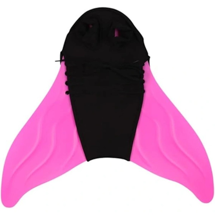 Coada de sirena monofin din PP si silicon, reglabila, usoara cu propulsie eficienta, pentru copii si adulti, Multicolor, Marime unica