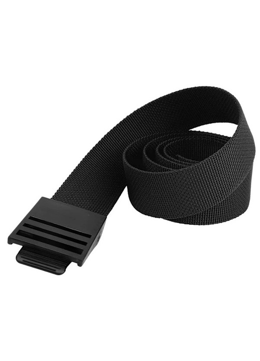 Curea rezistenta de 150 cm din tesatura de nailon cu catarama din plastic, accesoriu negru