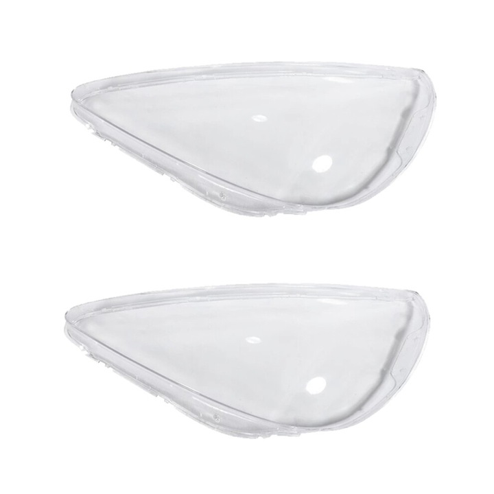 Set 2 bucati, Capac far (lentila) pentru Jazz Hatchback 2003-2007, din policarbonat (PC) cu protectie UV, rezistent la praf si apa, Transparent