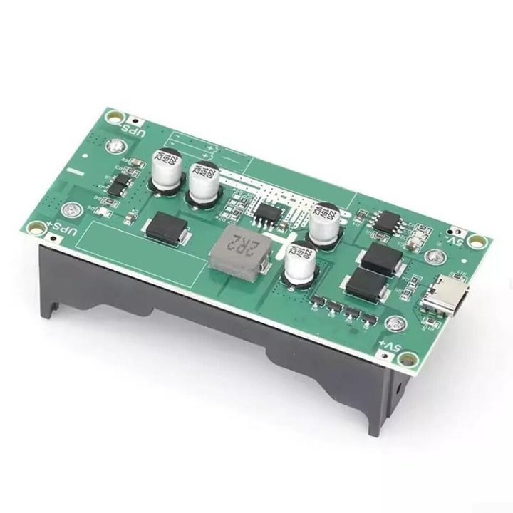 UPS modul presurizat 15W 5V/9V/12V, protectie baterie litiu, compact