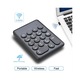 Tastatura numerica wireless 2.4G, 18 taste, alb, 33x12cm