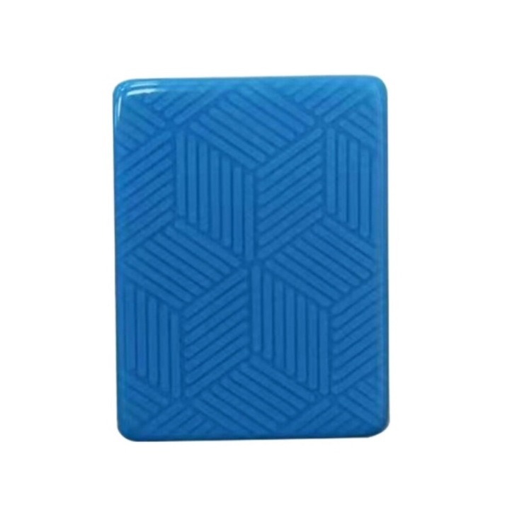 Set mahjong, joc clasic din materiale ecologice, piese sculptate manual, cutie de depozitare, albastru, 144 piese, 44 mm