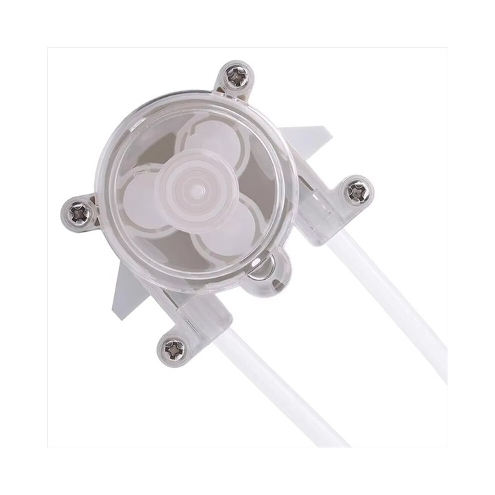 Pompa peristaltica mica, 6V-12V, plastic, 500 rpm, transparent, dimensiuni mici