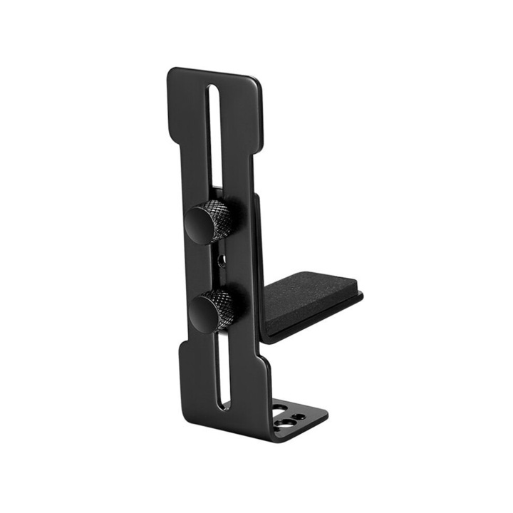 Suport montaj GPU, stand pentru placa video metalic, reglabil 6-96 mm, cu suruburi de prindere si pad anti-alunecare, compatibil cu ventilatoare 120/140 mm, negru, 1 buc