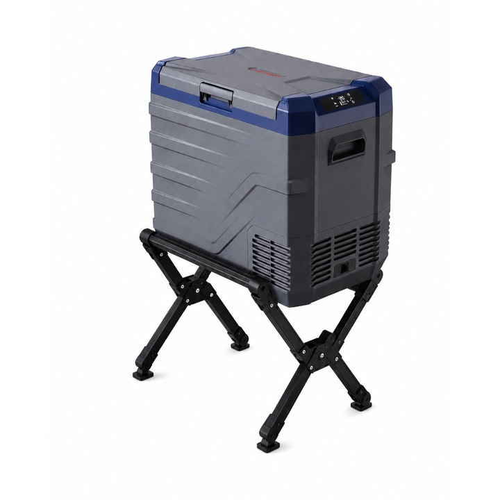 Set Camping Flexzon - Lada Frigorifica Portabila SMART 43.6L + Suport Pliabil Reglabil din Aluminiu 60kg