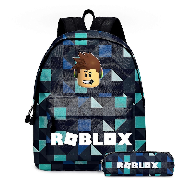 Ghiozdan copii Roblox set 40x30x17cm multicolor